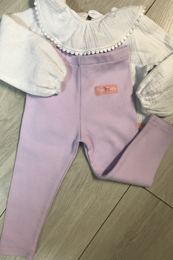 Legginsy Soft fiolet liliowe