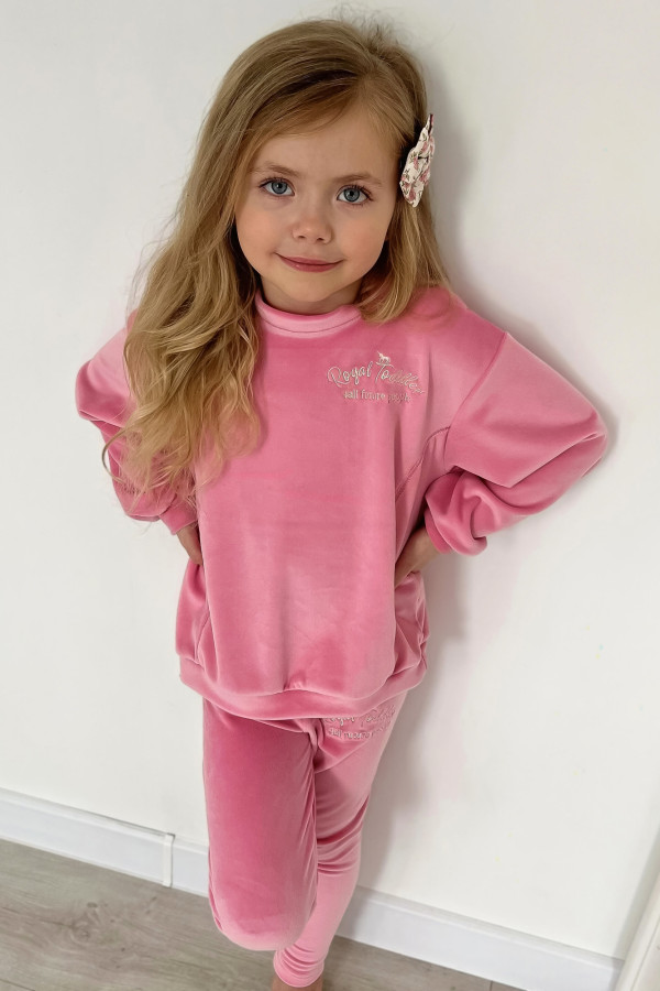 Bluza welurowa COMFY barbie róż 4