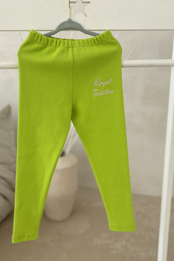 Legginsy Soft haft limonka 1