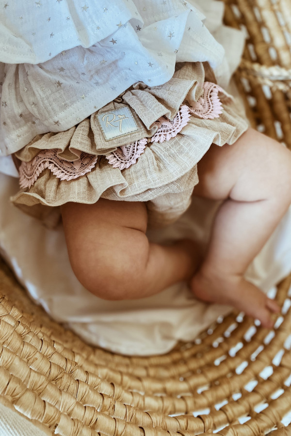 BLOOMERS spódniczka z majteczkami CARMEN z koronką beż 3