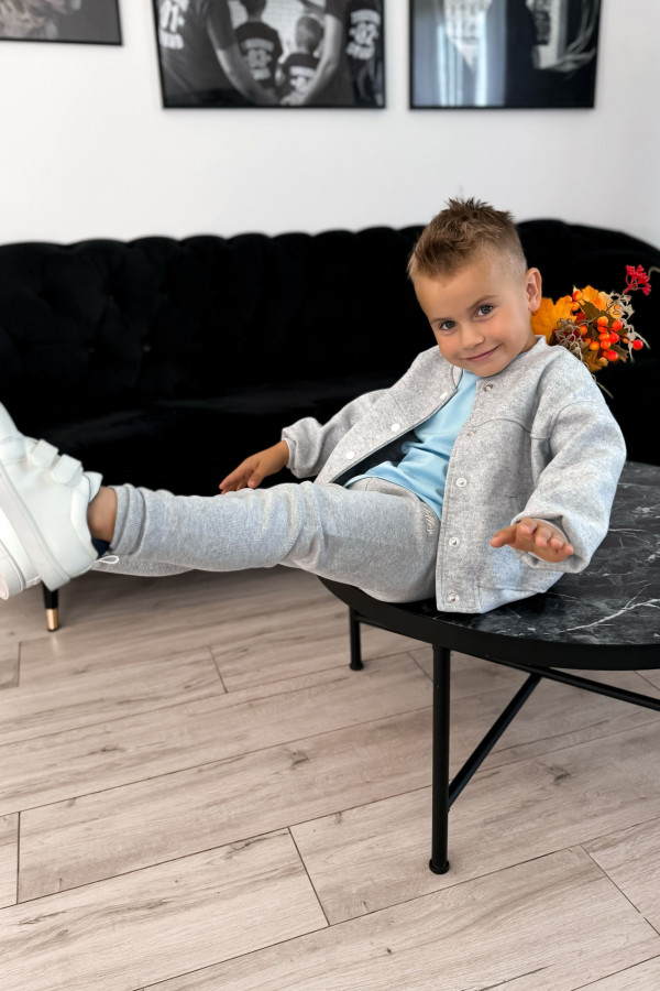 Legginsy Soft Szary melanż Uniseks 3