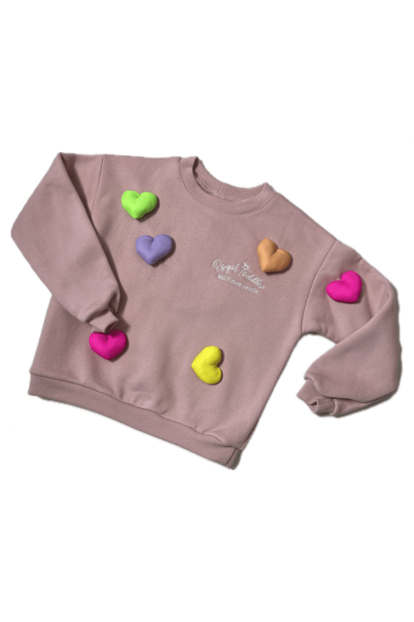 Bluza LOVE BABY brudny róż